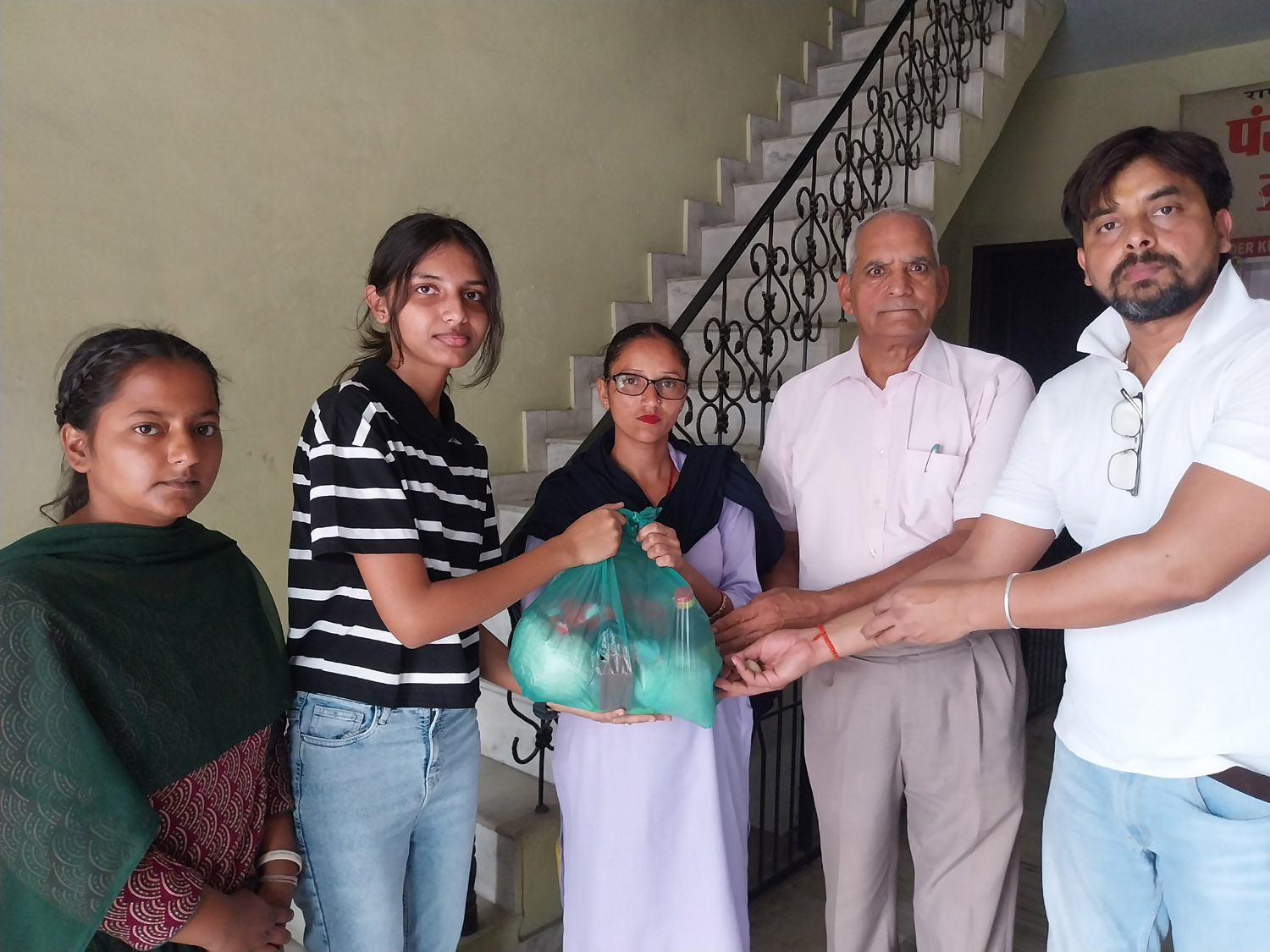 Ration distributed to needy families.